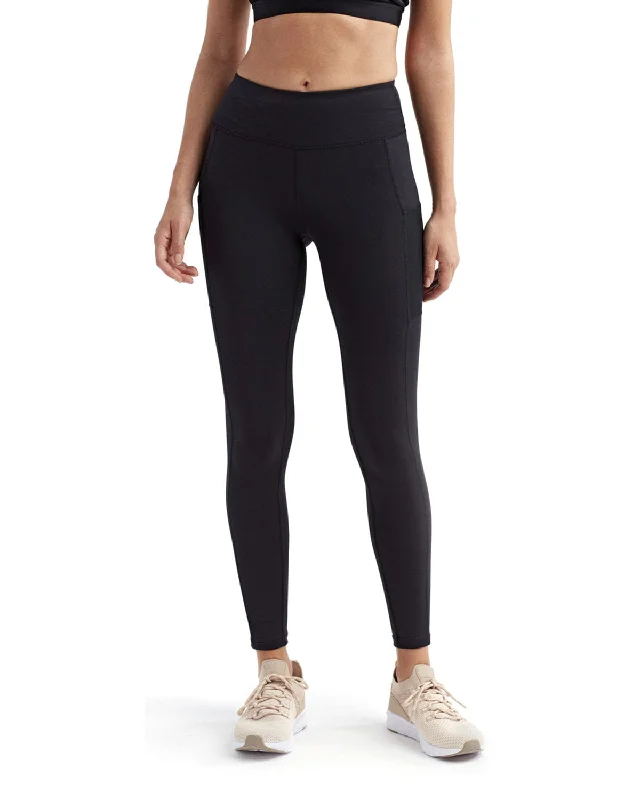 TriDri Ladie's Mesh Pocket Danica Leggings | Black