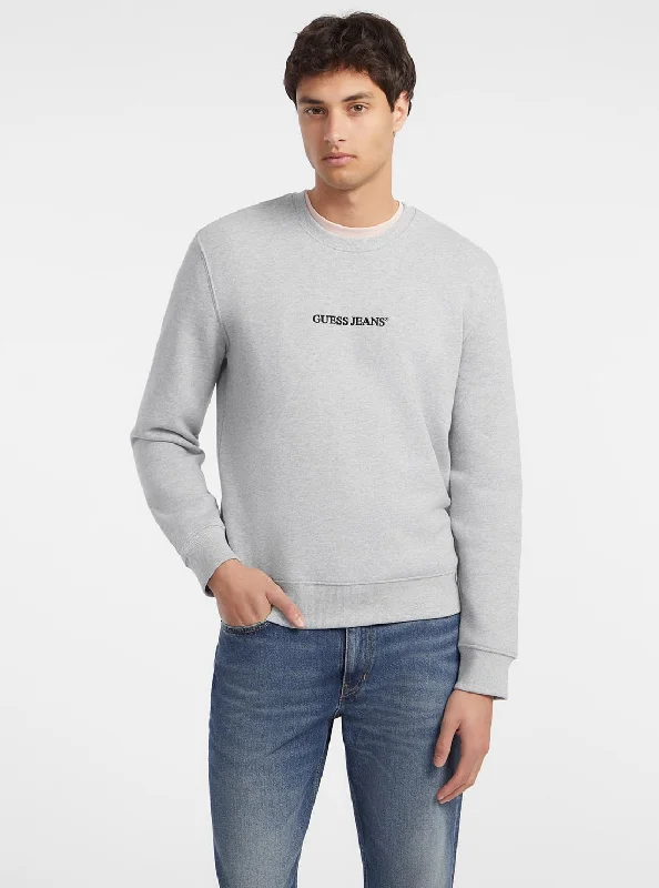 Guess Jeans Grey Logo Jumper