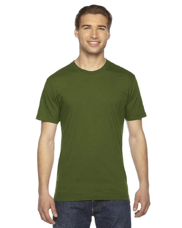 American Apparel Unisex Fine Jersey Short Sleeve T-Shirt | Olive