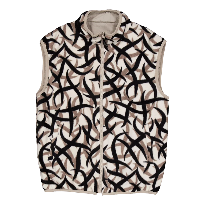 Reversible Fleece Vest Tribal Snow