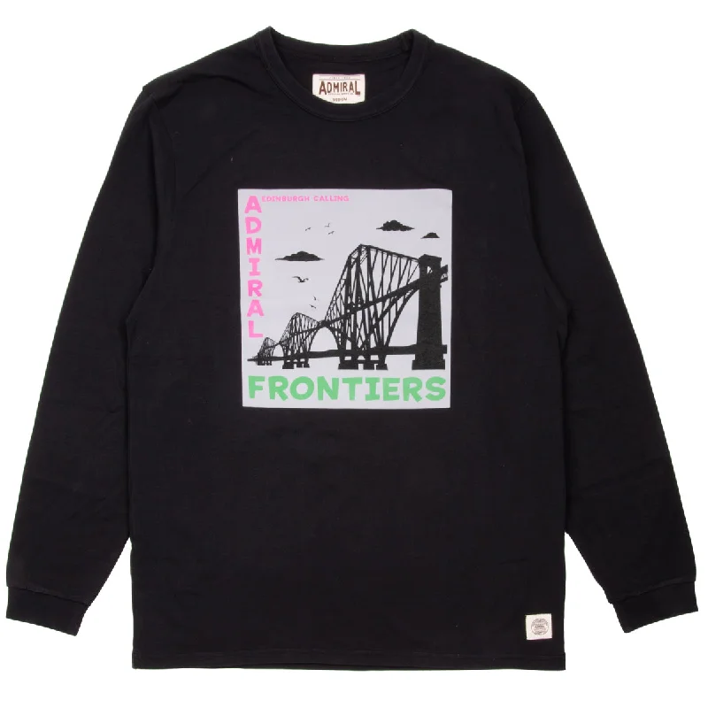 Admiral X Frontiers Man Aylestone L/S T-Shirt - Black