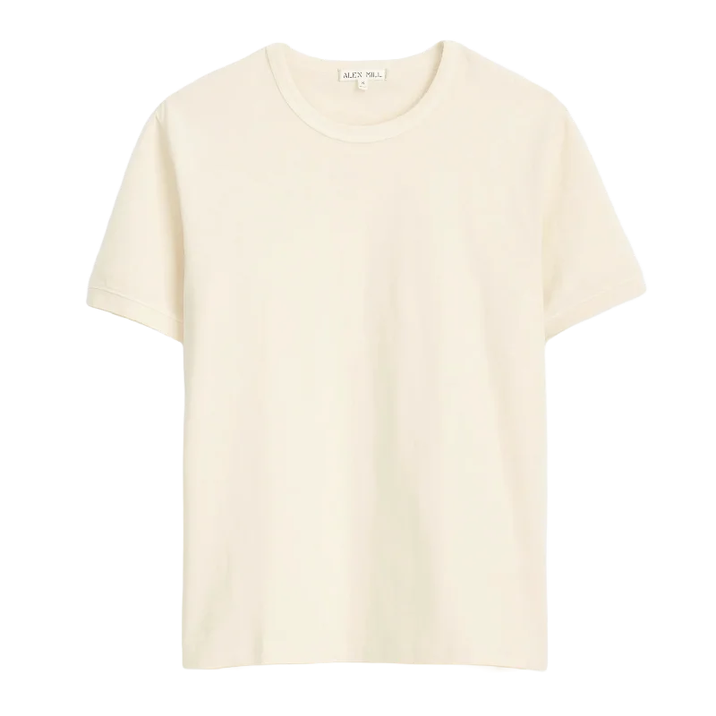 Slub Cotton T-Shirt - Almond Milk