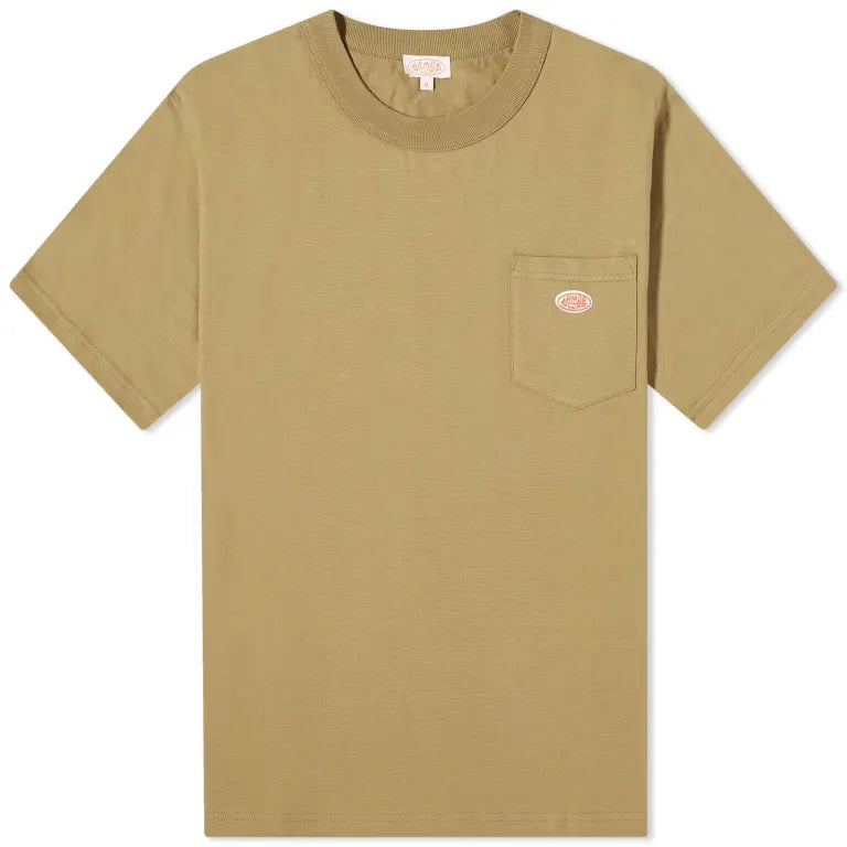 ID80011-Armor Lux Olive Pocket T-Shirt