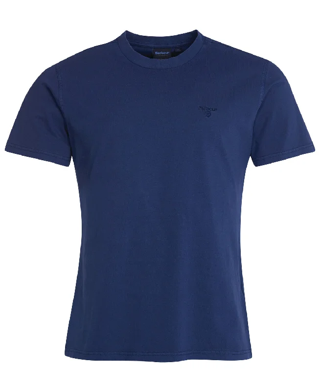 ID24495-Barbour Navy Garment Dyed T-Shirt