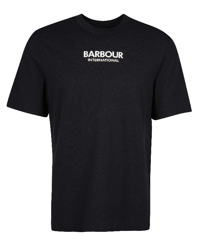 ID60069-Barbour Int Black Formula T-Shirt