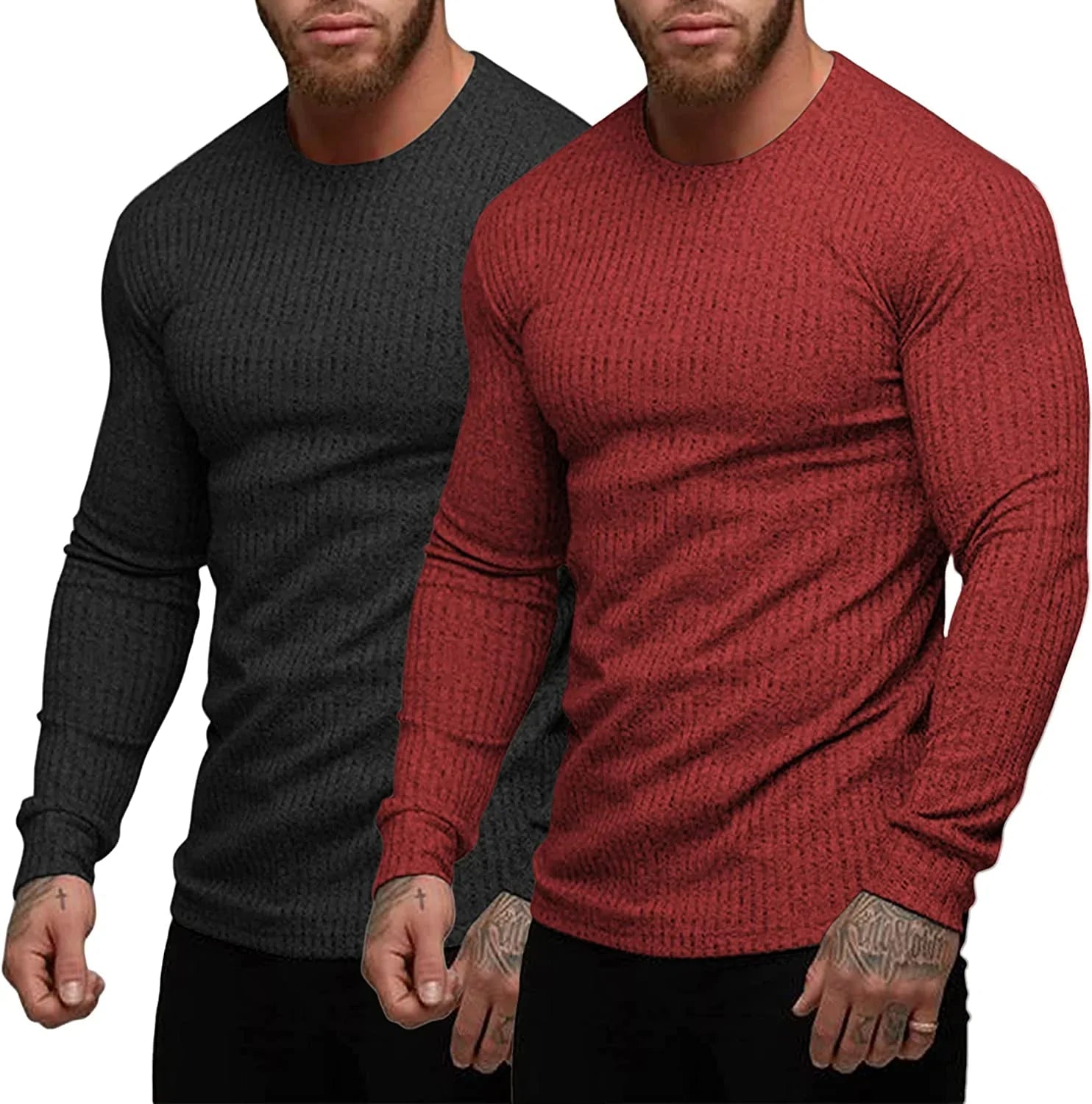 2-Pack Stretch Gym Bodybuilding T-Shirt (US Only)