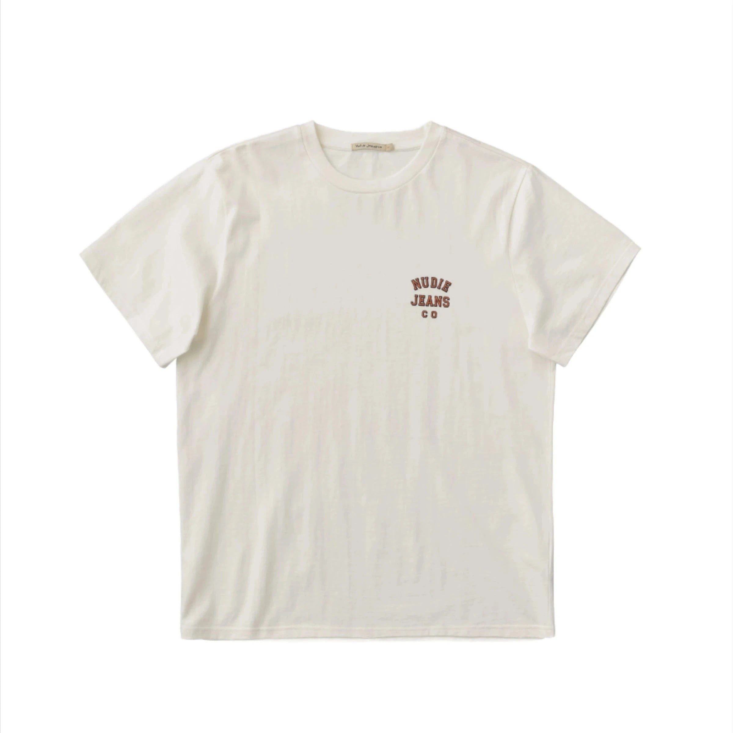 ID40353 Nudie Off White Roy T-Shirt