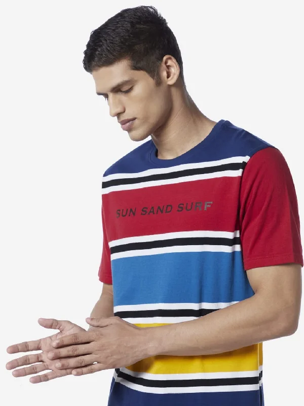 Test of WES Lounge Multicolour Relaxed Fit T-Shirt