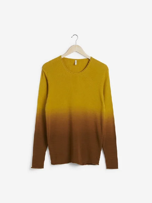 ETA Mustard Slim-Fit Ombre Knit T-Shirt