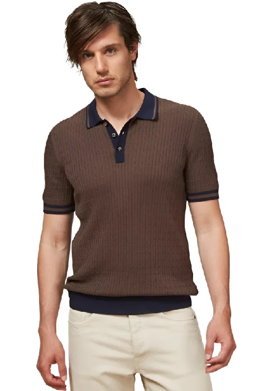 ID50238-Gran Sasso Brown Cable Polo