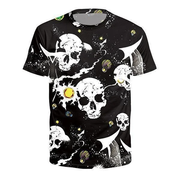 T-Shirt, Harajuku Skulls Print 3D T-Shirt UNISEX