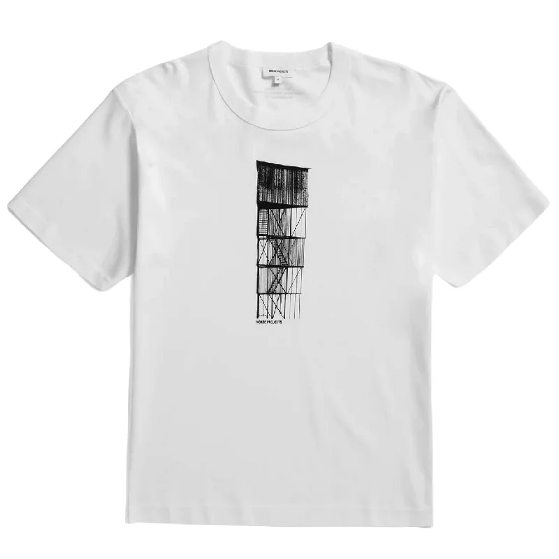 Holger Interlock Tower Print T-Shirt - White