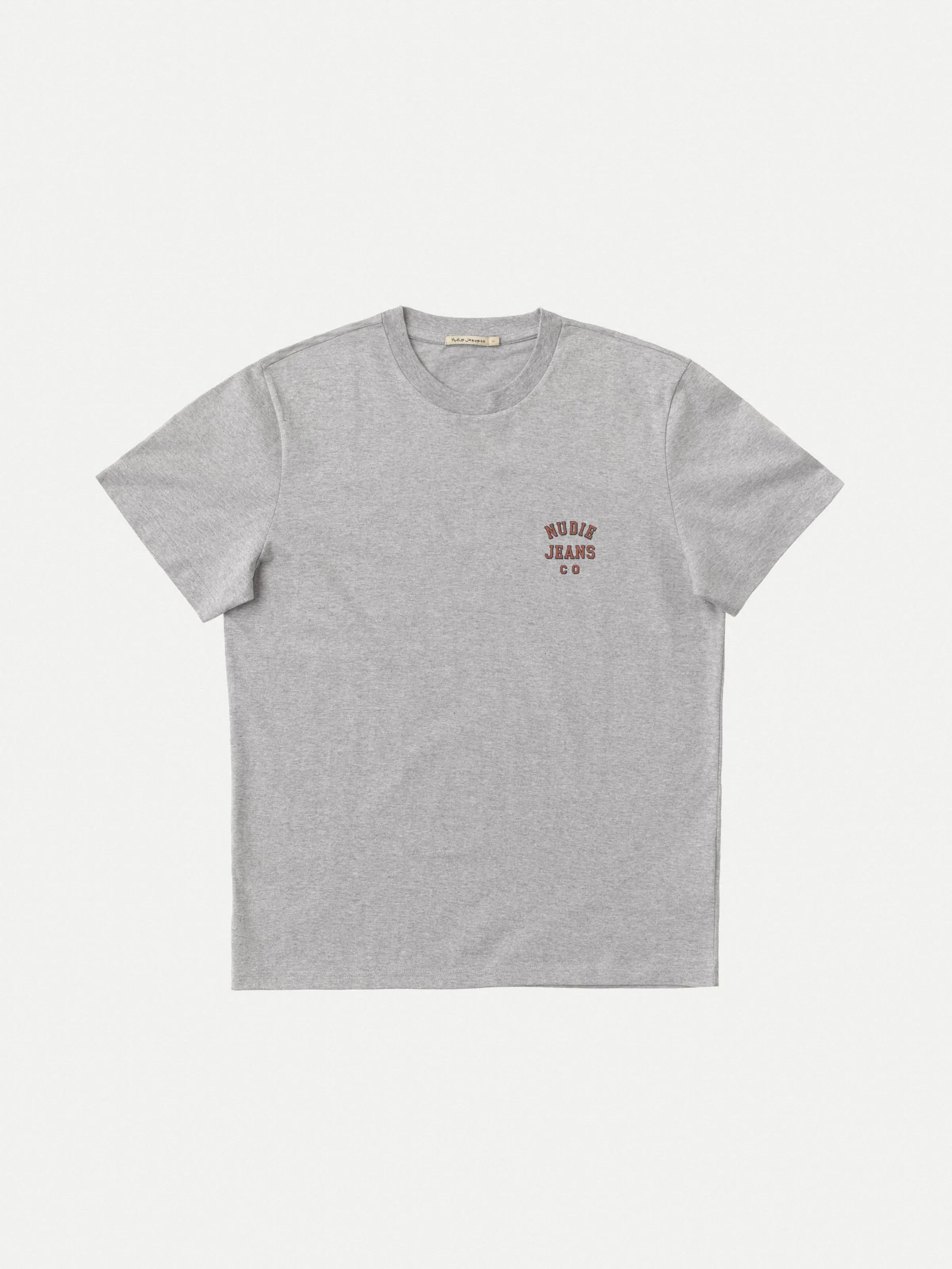 ID40352 Nudie Grey Marl Roy T-Shirt