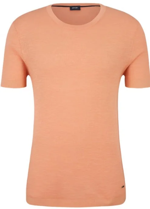 ID24163-Joop Orange Cotton Linen Knit