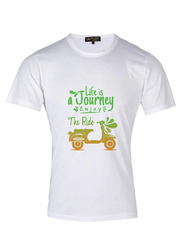 Journey Quoted White T-shirt