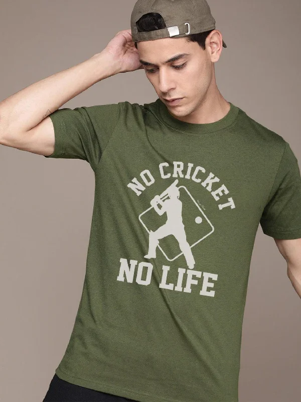 Mens Halfsleeve cricket printed t-shirt