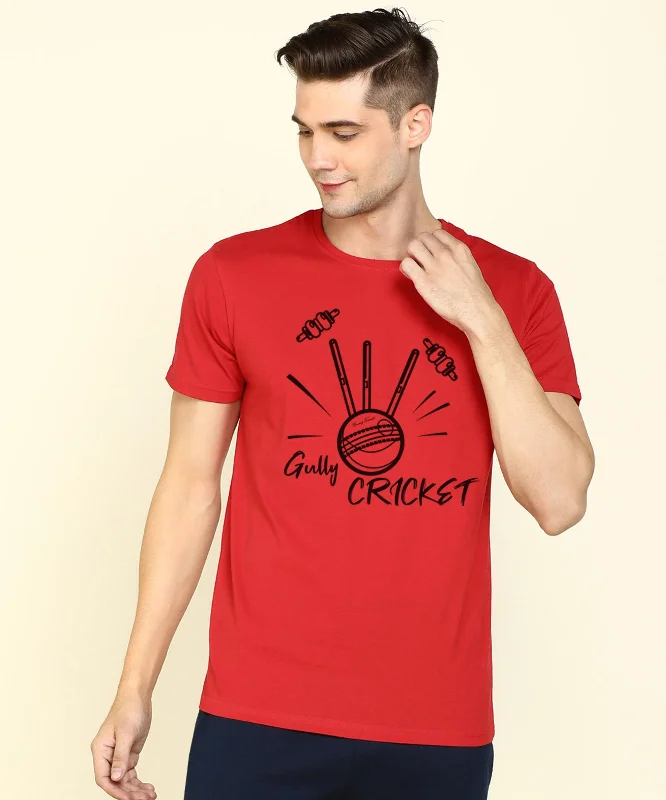 Mens Halfsleeve Cricket printed t-shirt