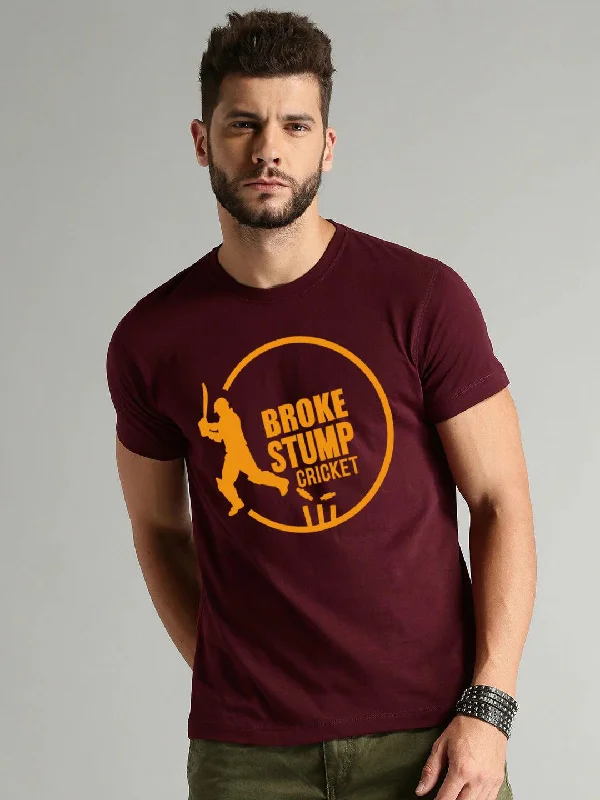 Mens Halfsleeve Cricket printed t-shirt