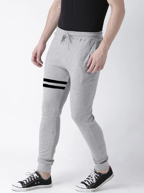 Young Trendz Mens Jogger Grey Color Lines Track Pants