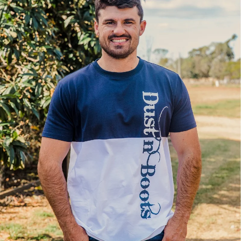 Mens' Navy/White Block T-shirt