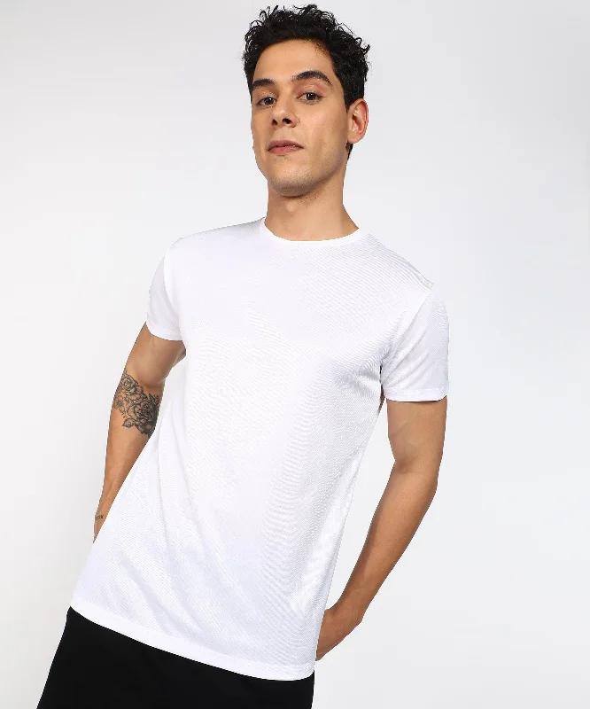 Mens Dry-Fit Sports T.shirt (White)