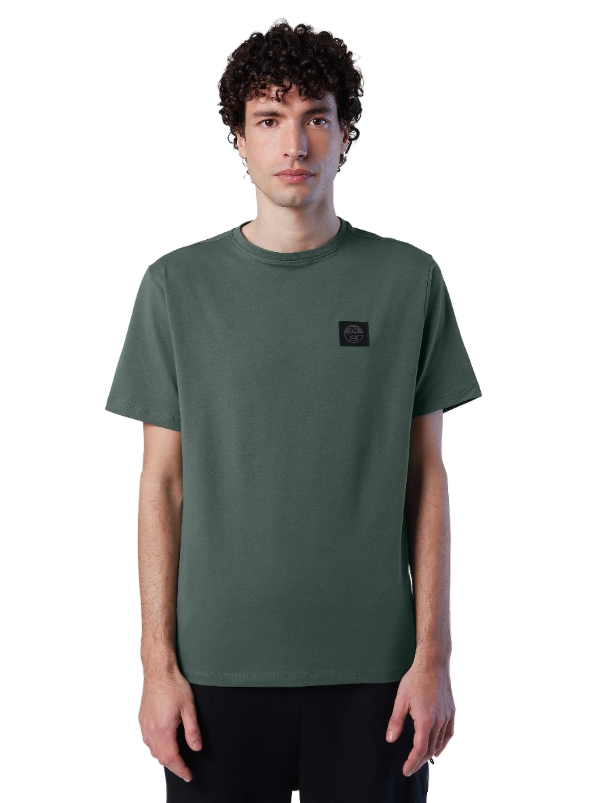 ID70402-North Sails Military Green Patch T-Shirt