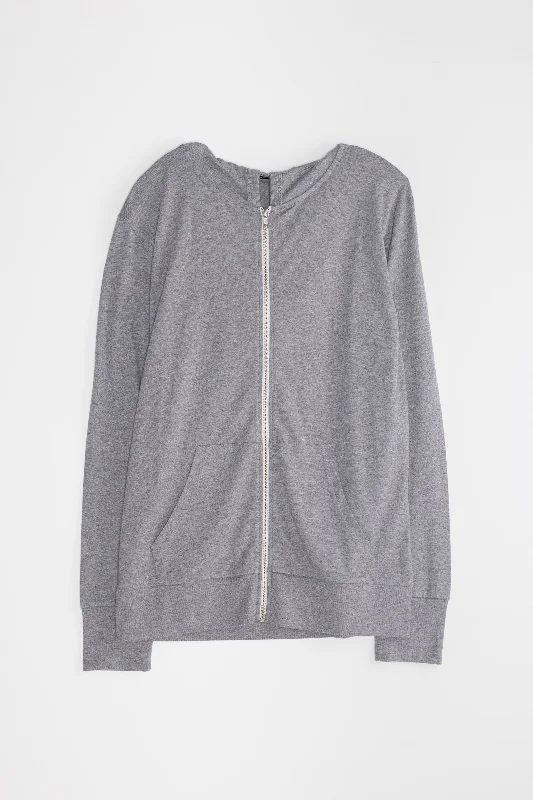 NS2161-9 Tri-blend Zip Hoodie in Melange Grey