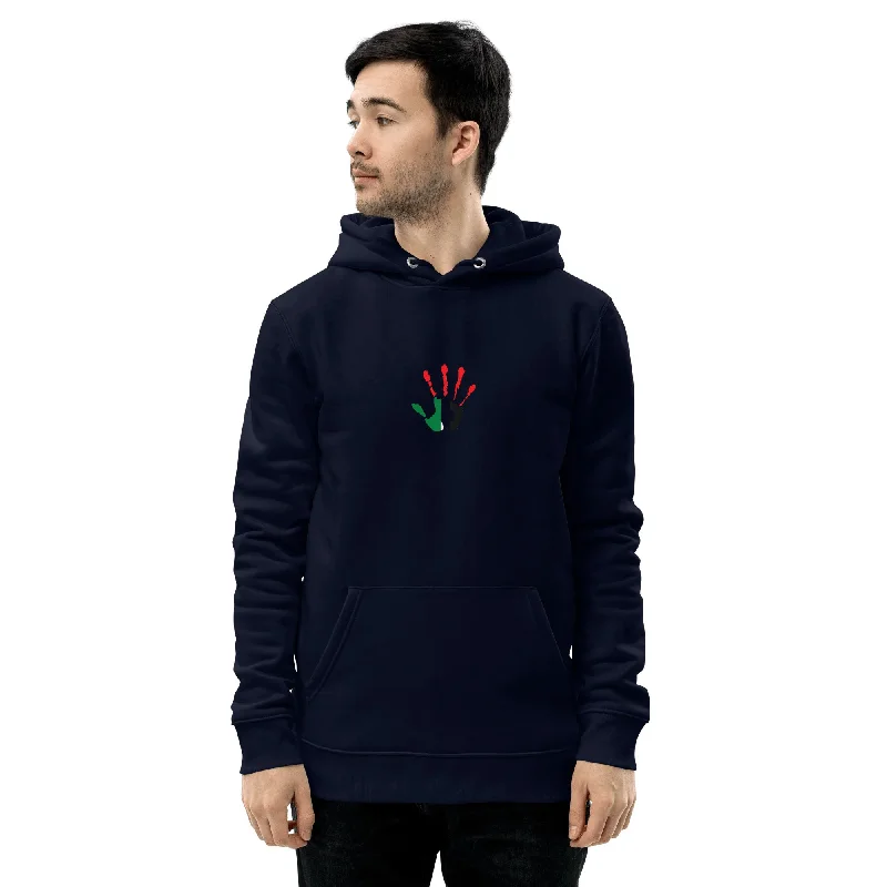 Palestine Solidarity Sweat Hoodie - Navy Blue