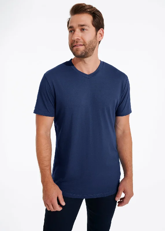 Softest V Neck T-Shirt | Admiral Blue