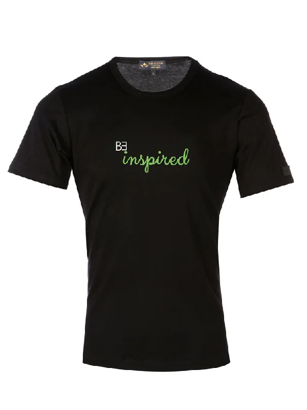 TCL Be inspired Slogan Black T-shirt