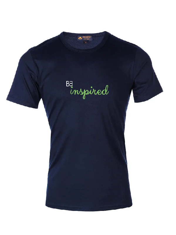 TCL Be inspired Slogan Navy T-shirt