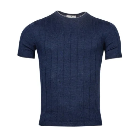 ID50148-Thomas Maine Navy Rib T-Shirt