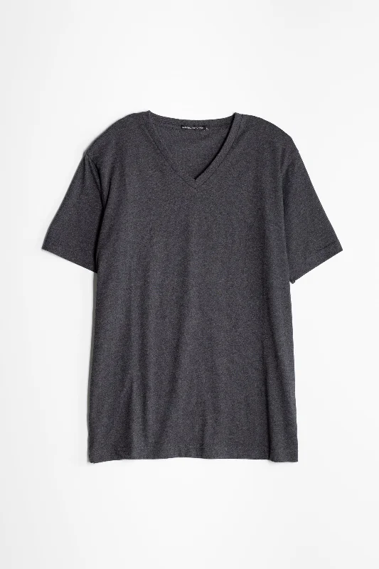 NS2160-8 Tri-blend v-neck in Charcoal