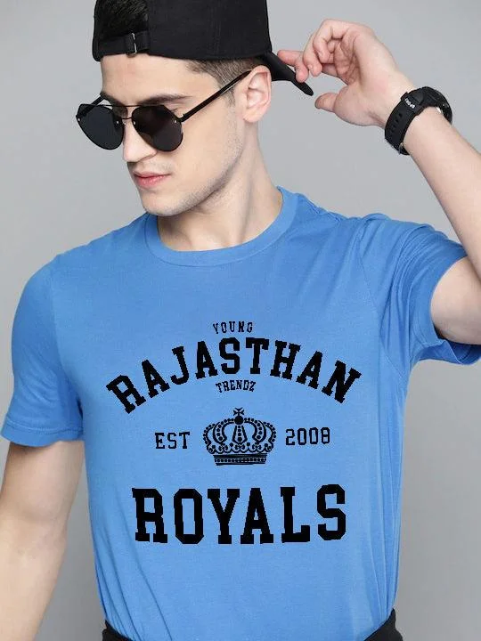 Half Sleeve Mens IPL Rajasthan T-Shirts