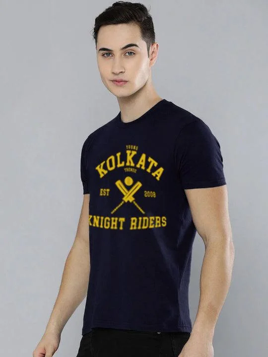 Half Sleeve Mens Kolkata IPL T-Shirts